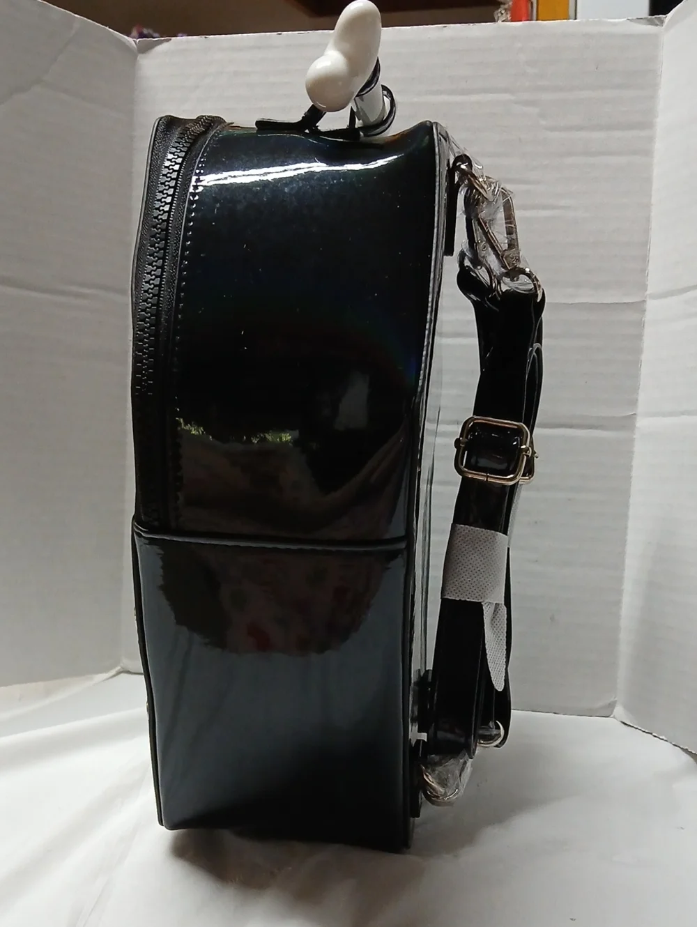Dolls Kill x Skelanimals 2 in 1 Clear Coffin Backpack w/ Dax Plush Mini Bag